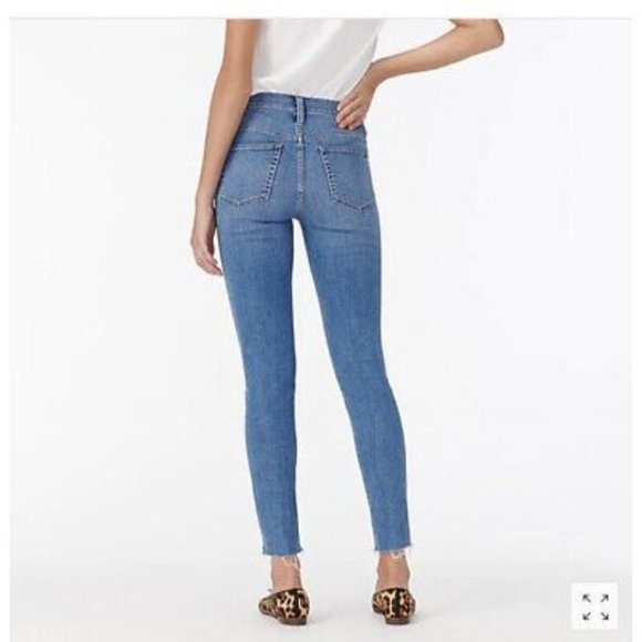J.Crew Jeans 9" High-rise Toothpick in Buffalo Wash Skinny Raw Hem - Picture 3 of 8